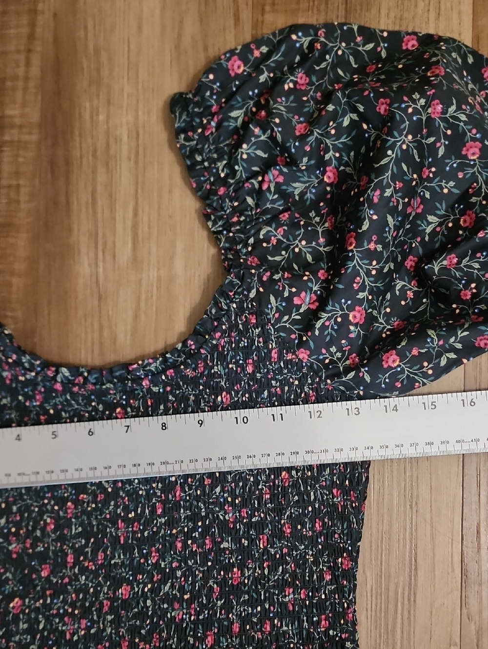 Hill House Home Louisa Nap Dress Florentine Ditsy Forest Floral Smocked Midi - Picture 13 of 14